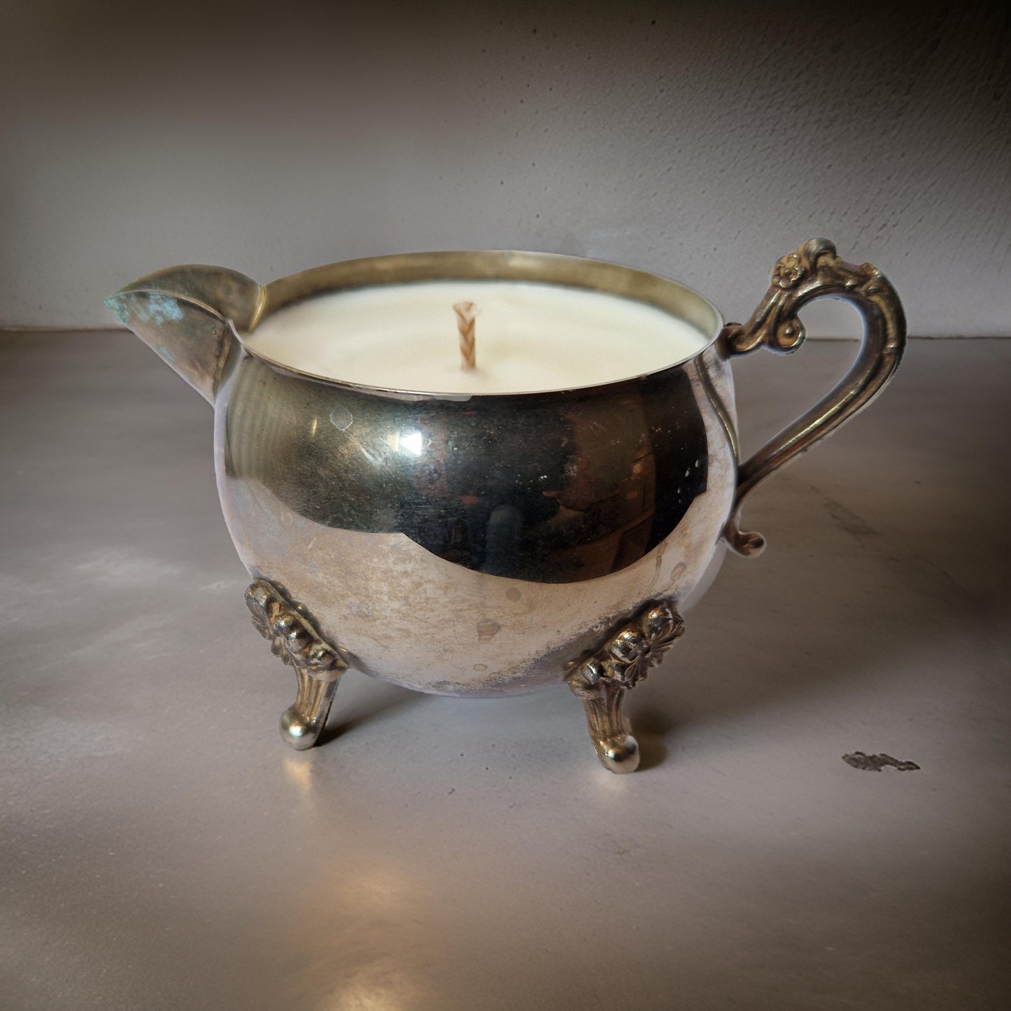 Vintage Sugar & Creamer Bowl Candles-2